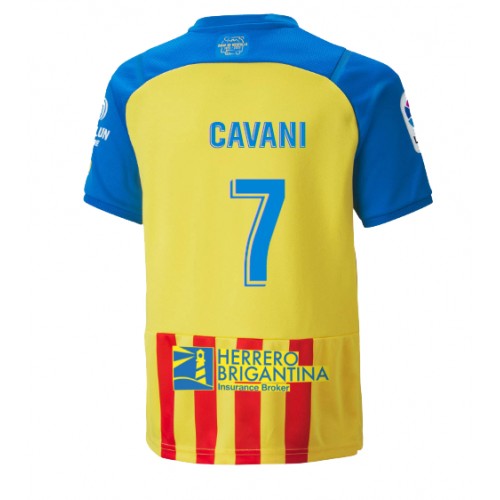 Fotbalové Dres Valencia Edinson Cavani #7 Alternativní 2022-23 Krátký Rukáv